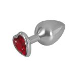 metalni plug sa kamenom u obliku srca