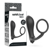 prsten za penis sa plugom sa vibracijom